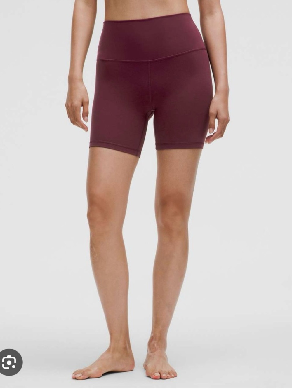 Lululemon Align HR 6” short in Garnet (size 6)